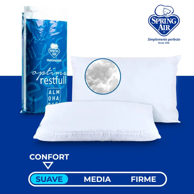 Colchón Cota + 2 Pack Optimal Restful Peach Feel + Osito almohada